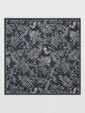 Mango floral scarf black 60cm, imported from the UK