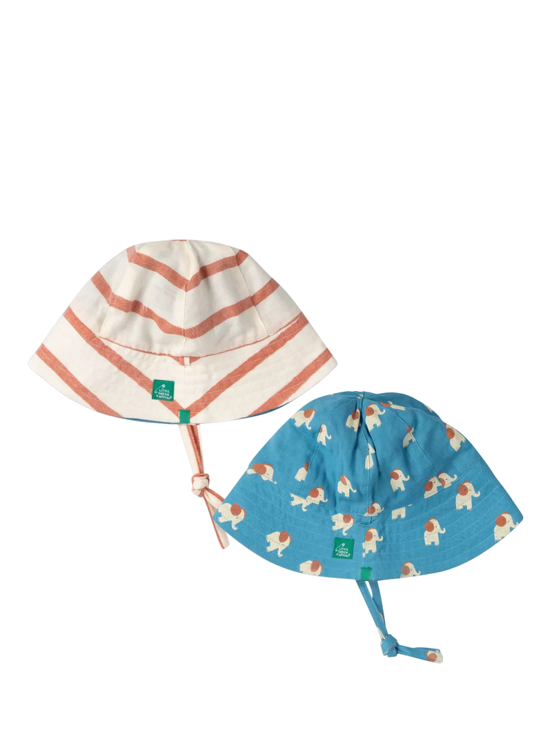 Little Green Radicals reversible sun hats pack of 2, UK version