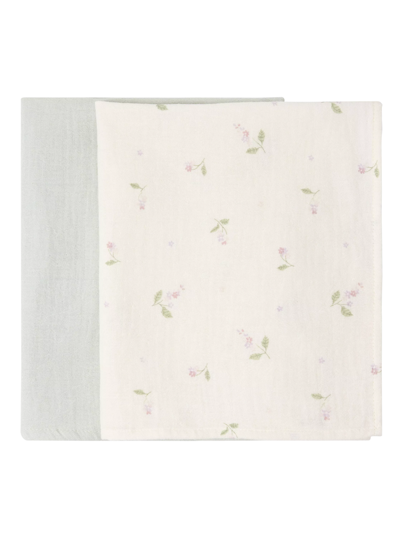 Lindex baby muslin 2-pack white, imported from the UK