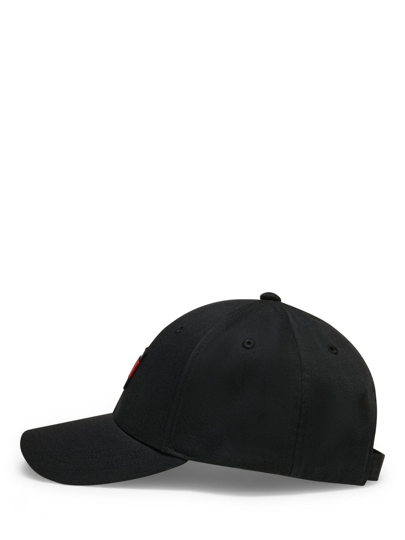 Tommy Hilfiger black six-panel baseball cap organic cotton, imported from the UK