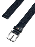 Tommy Hilfiger kids elasticated webbed belt blue midnight, imported from the UK