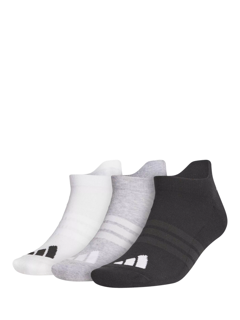adidas Performance Ankle Socks pack of 3 grey white black - British product