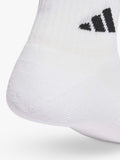adidas cushioned ankle socks pack of 3 white black UK version