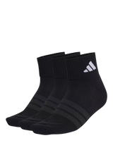 John Lewis adidas Cushioned Ankle Socks Pack of 3 Black/White- Buy online at McGrocer