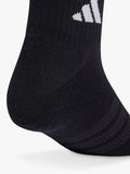 adidas cushioned ankle socks 3-pack black white - British product