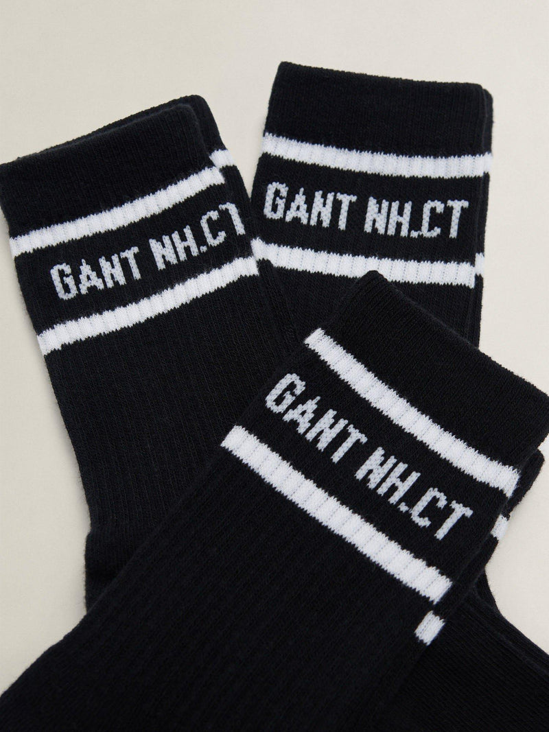 GANT kids stripe socks pack of 3 black (British brand)