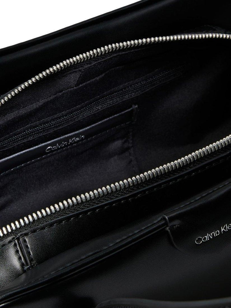 Calvin Klein Emblem shoulder bag in black, UK version