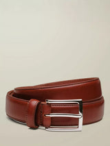 John Lewis Charles Tyrwhitt Dark Tan Leather Belt- Buy online at McGrocer