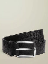 John Lewis Charles Tyrwhitt Textured Leather Belt, Black- Buy online at McGrocer