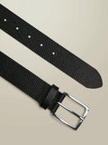 Charles Tyrwhitt black textured leather belt, imported from the UK