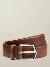 John Lewis Charles Tyrwhitt Formal Leather Belt Tan- Buy online at McGrocer