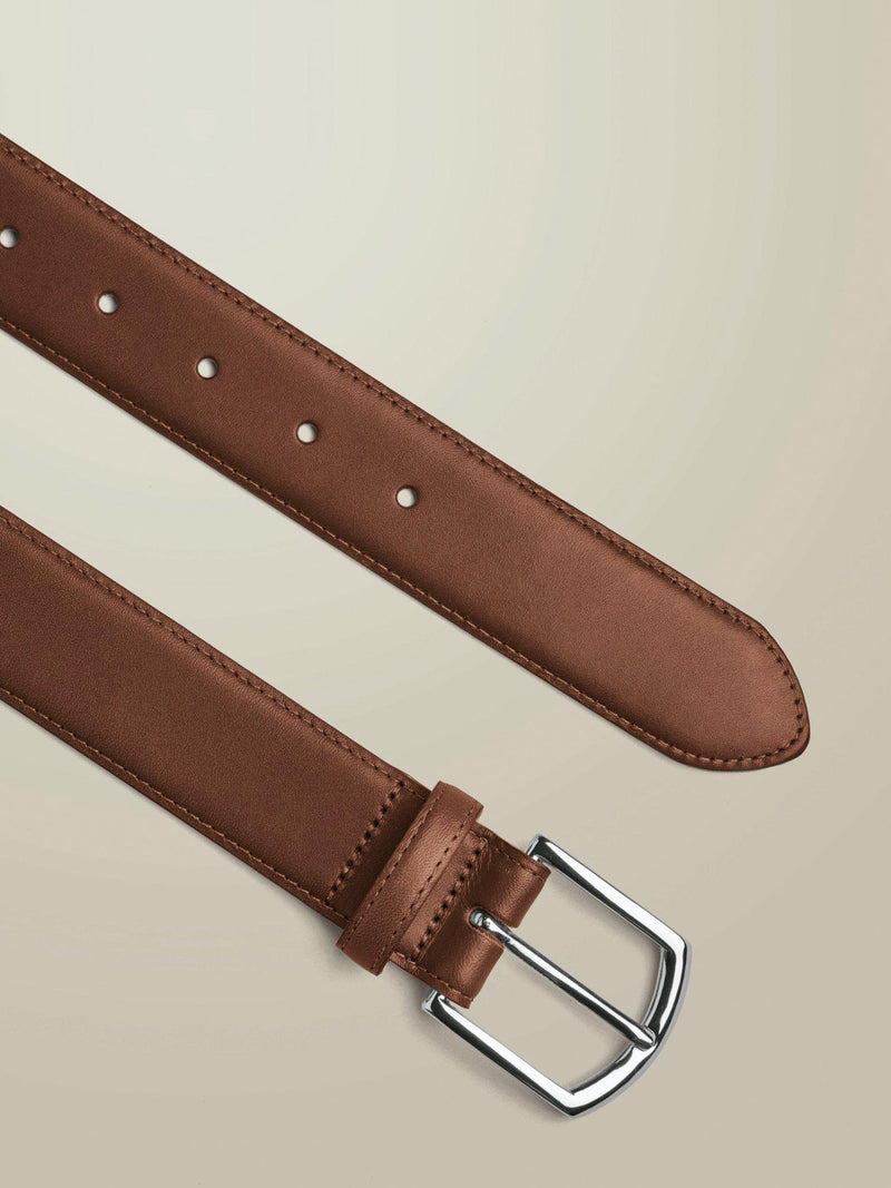 Charles Tyrwhitt formal leather belt tan, imported from the UK