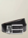 Charles Tyrwhitt reversible formal leather belt black, imported from the UK