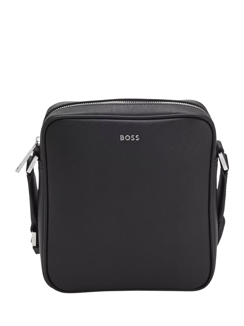 HUGO BOSS black reporter bag bonded leather - British product