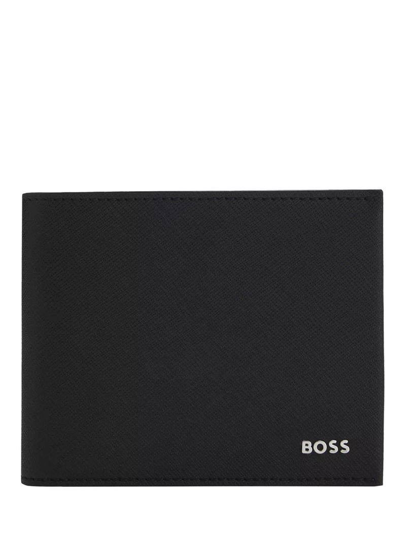 HUGO BOSS BOSS black trifold wallet 9.7x2x11cm - British product