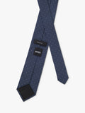HUGO BOSS blue silk blend tie 7.5cm - British product