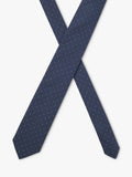 HUGO BOSS blue silk blend tie 7.5cm - British product