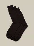Charles Tyrwhitt cotton blend socks pack of 3 black - British product