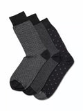 Charles Tyrwhitt socks pack of 3 black grey - British product