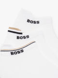 HUGO BOSS trainer socks pack of 3 white (British brand)