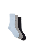 HUGO BOSS cotton blend socks pack of 3 multi - British product