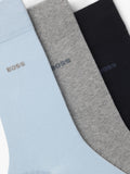 HUGO BOSS cotton blend socks pack of 3 multi - British product