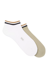 John Lewis HUGO BOSS BOSS Trainer Socks Medium Green 2-Pack- Buy online at McGrocer
