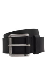 John Lewis HUGO BOSS BOSS Joris Leather Belt, Black- Buy online at McGrocer