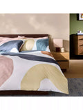 MADE Rala abstract print duvet cover set grey - British product