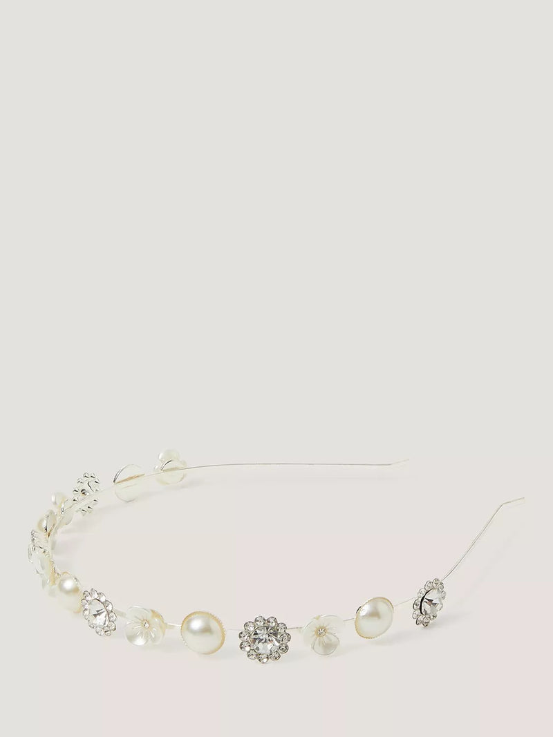 Monsoon kids flower jewel headband - British product