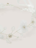 Monsoon kids flower hair garland silver - British product