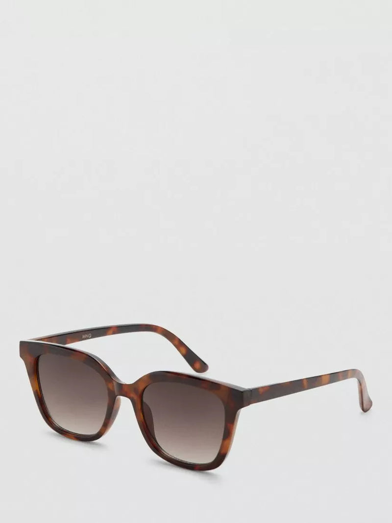 Mango square sunglasses chocolate polycarbonate lenses - British product