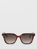 Mango square sunglasses chocolate polycarbonate lenses - British product