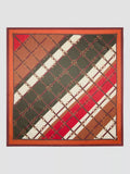 Mango abstract square scarf orange 70cm (British brand)