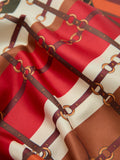 Mango abstract square scarf orange 70cm (British brand)