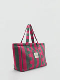 Mango striped cotton tote bag - British product