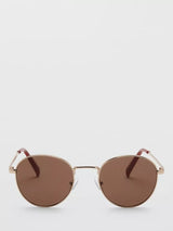 John Lewis Mango Round Sunglasses Gold- Buy online at McGrocer