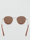 Mango round gold copper frame sunglasses (British brand)