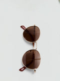 Mango round gold copper frame sunglasses (British brand)
