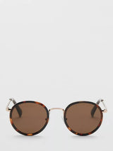 John Lewis Mango Round Sunglasses Chocolate- Buy online at McGrocer