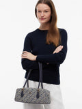 Tommy Hilfiger rectangular shoulder bag navy blue jacquard, imported from the UK