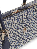 Tommy Hilfiger rectangular shoulder bag navy blue jacquard, imported from the UK