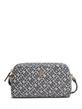 Tommy Hilfiger Ace Monogram camera bag in navy blue, UK version