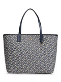Tommy Hilfiger jacquard monogram tote bag navy blue (British brand)