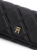 Tommy Hilfiger quilted wallet on chain black polyurethane, UK version