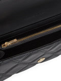 Tommy Hilfiger quilted wallet on chain black polyurethane, UK version