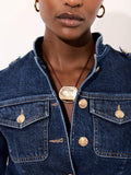 Mint Velvet gold-tone stud rope necklace 47cm, imported from the UK