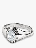 Thomas Sabo oval zirconia silver ring (British brand)