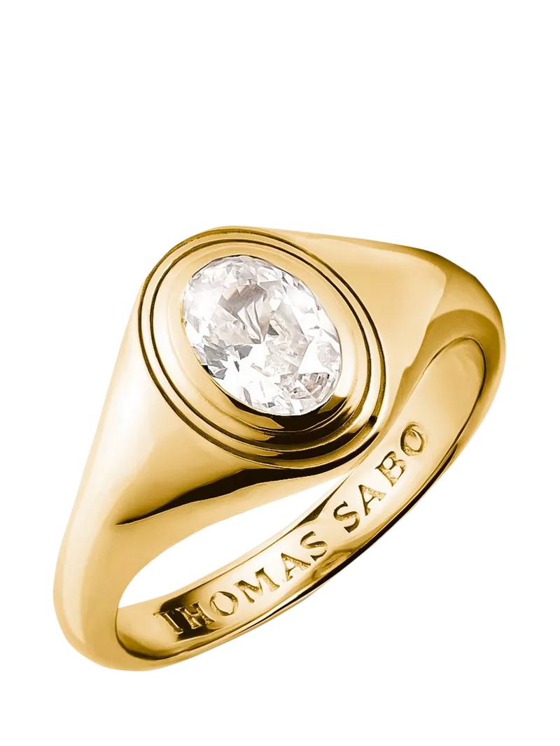 THOMAS SABO Bold Elegance Zirconia Ring Gold (British brand)