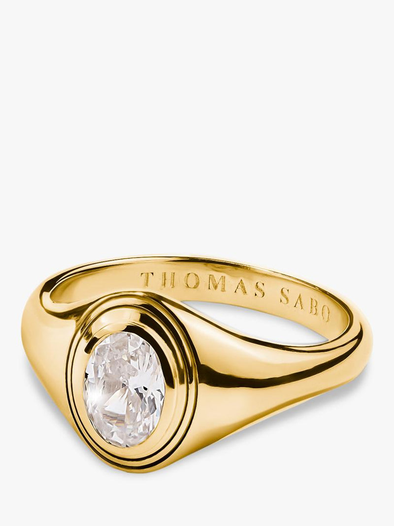 THOMAS SABO Bold Elegance Zirconia Ring Gold (British brand)